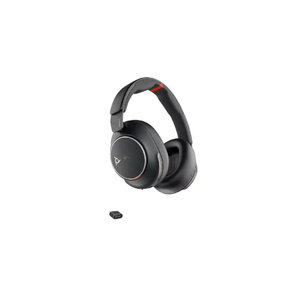 Poly Voyager Surround 85 UC Microsoft Teams Certified USB-C Headset +USB-C/A Adapter +Charging Stand | 8G7T8AA