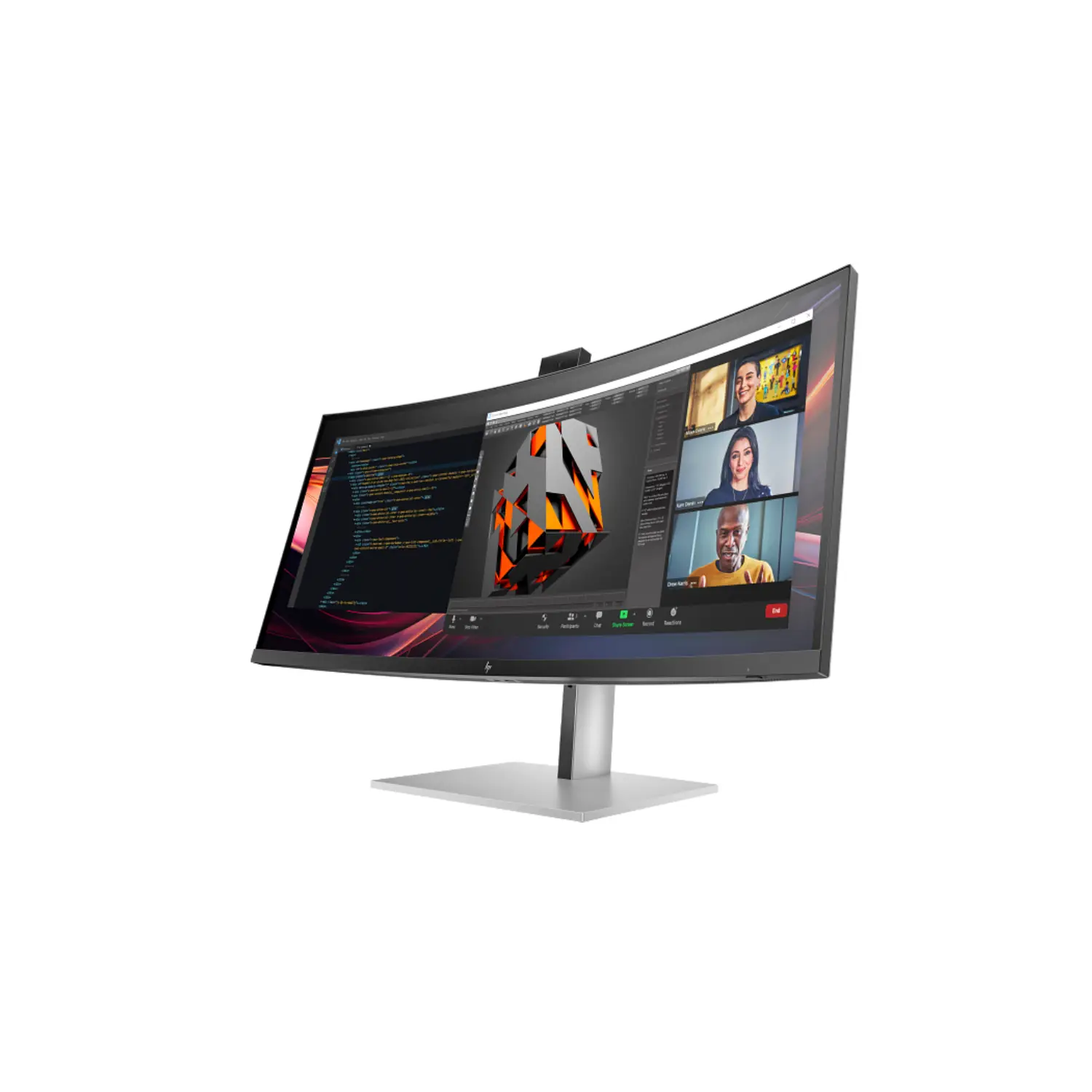 HP Series 7 Pro 34 inch WQHD Conferencing Monitor - 734pm (8K157UT) 2 Workstation 2