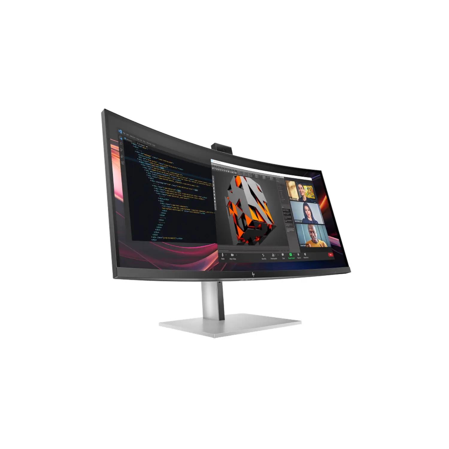 HP Series 7 Pro 34 inch WQHD Conferencing Monitor - 734pm (8K157UT) 3 Workstation 3