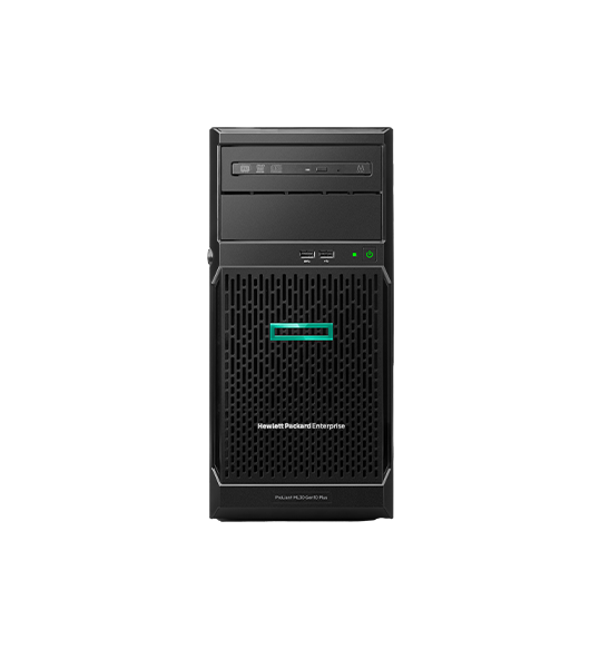 HPE ProLiant ML30 G10 Plus Server LFF | Intel Xeon E-2314 | 2*HPE 480GB |16 GB | 350 W | 3 Year | P44718-421