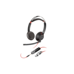Poly Blackwire 5220 Stereo | USB-C Headset +3.5mm Plug +USB-C/A Adapter | Bulk | 8X231A6